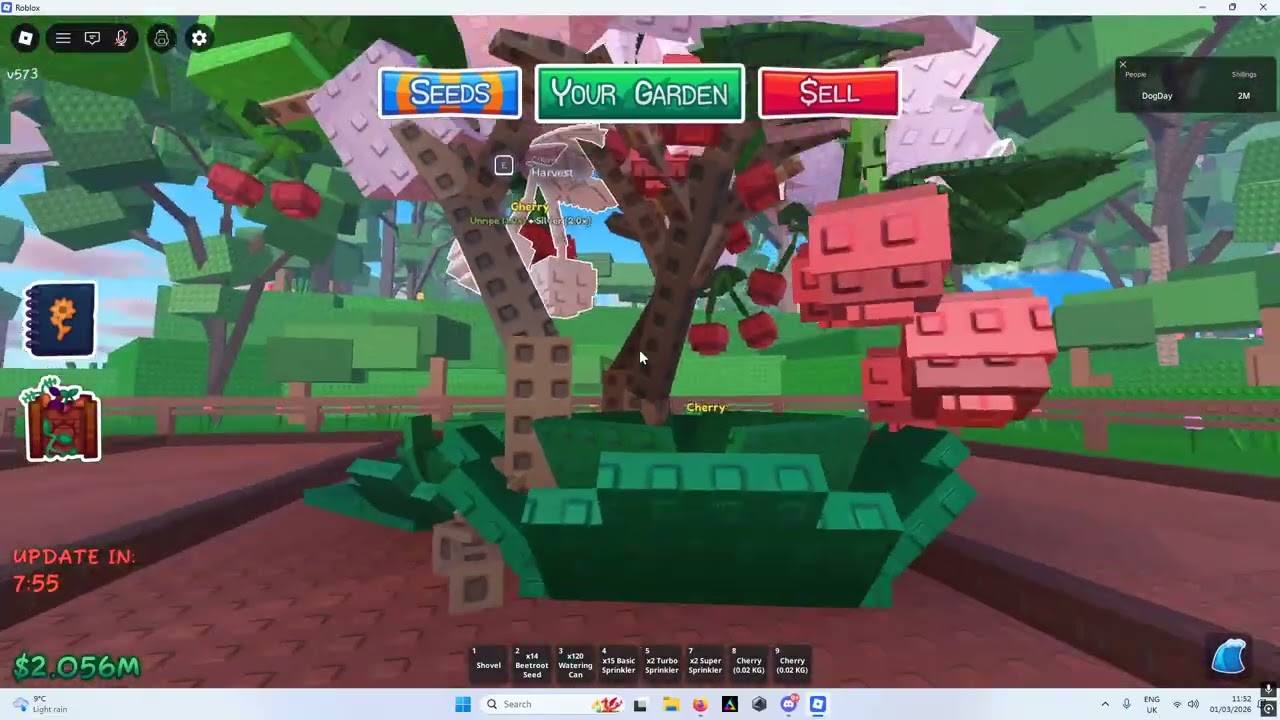 Getting OP stuff in the admin abuse  I   Roblox Garden Horizons