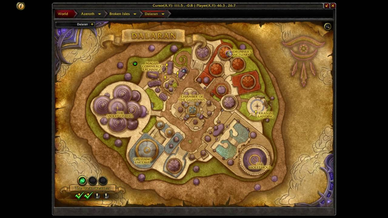 Where is Mining trainer in Dalaran WoW Legion