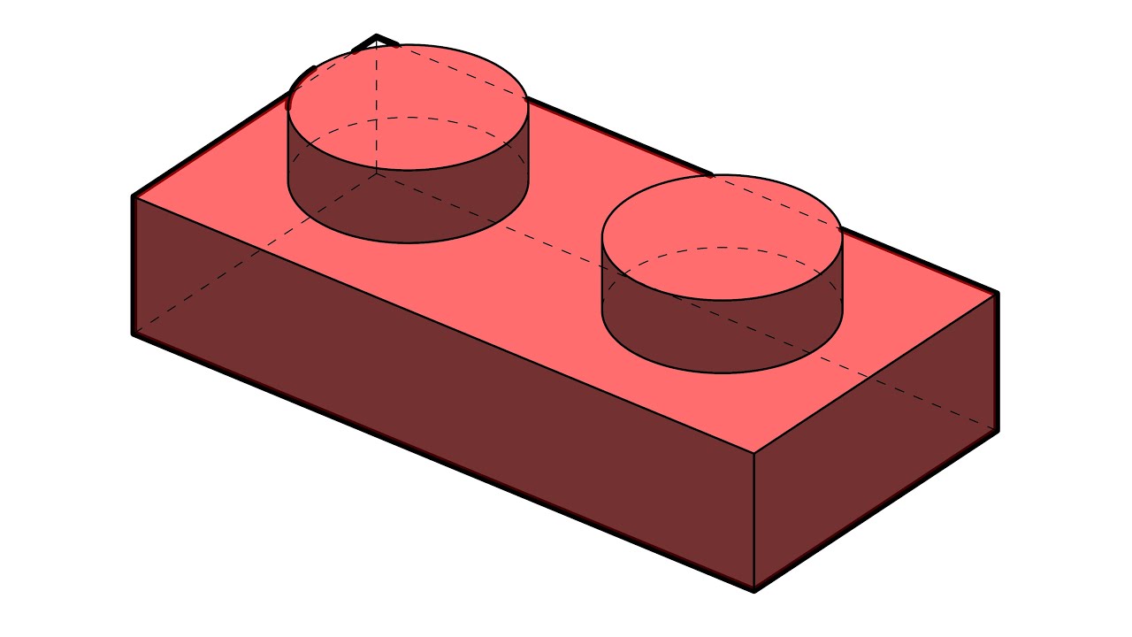 Rhino Tutorial | Lego Plate Modeling | Make2D Export | Control Line Width | Layers & Sublayers