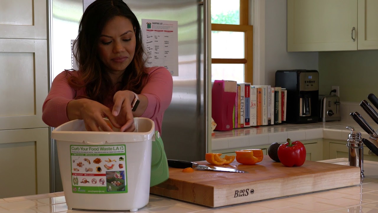 LASAN Curb Your Food Waste LA Pilot - food scraps recycling instructions (english)