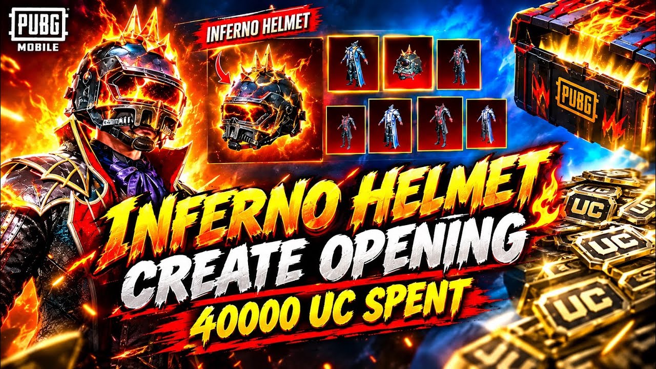 INFERNO HELMET &ndash; CRATE OPENING &ndash; 40000 UC SPENT