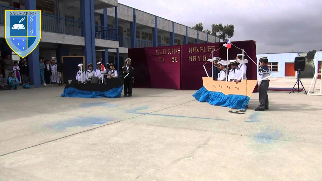 Acto 21 de Mayo 2014. San Marino College, Coquimbo, Chile.