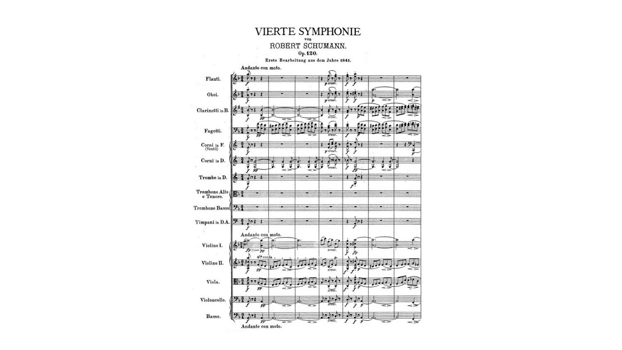 Robert Schumann – Symphony No.4, in D minor (1st version, 1841)