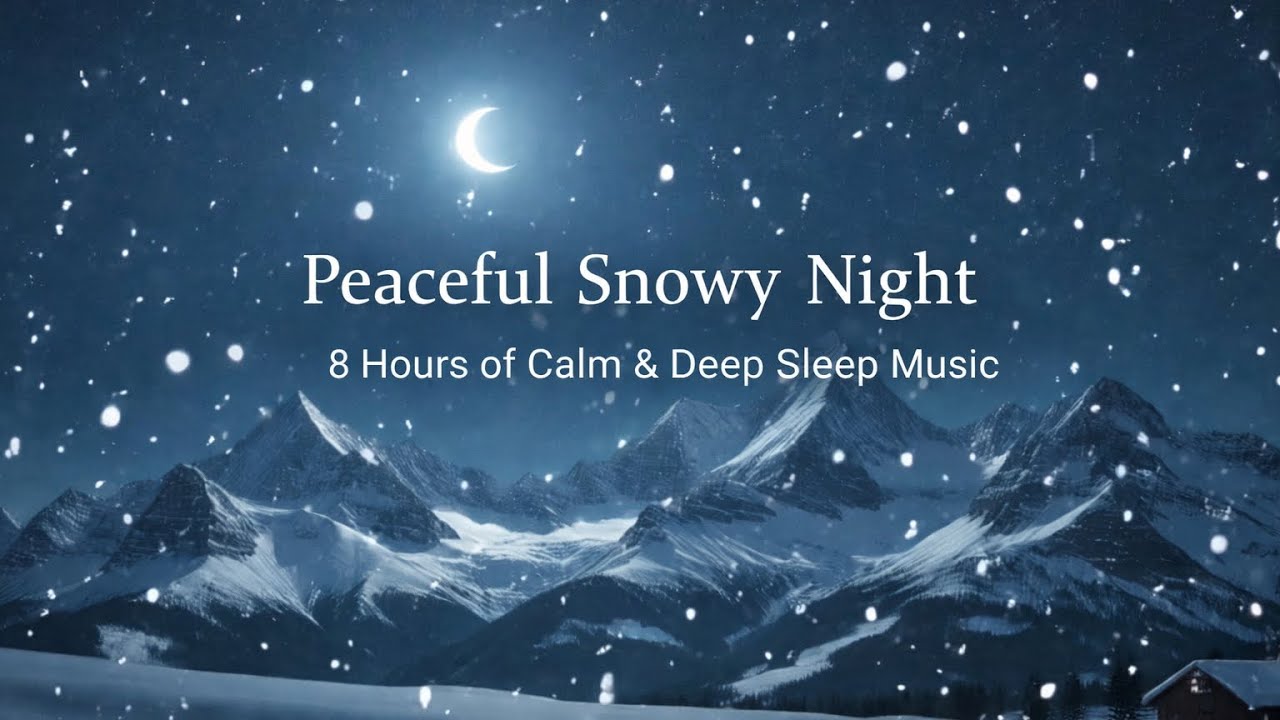 静かな雪山の夜 ❄️ 何も考えずに眠るための8時間BGM｜Deep Sleep & Calm Winter Sound