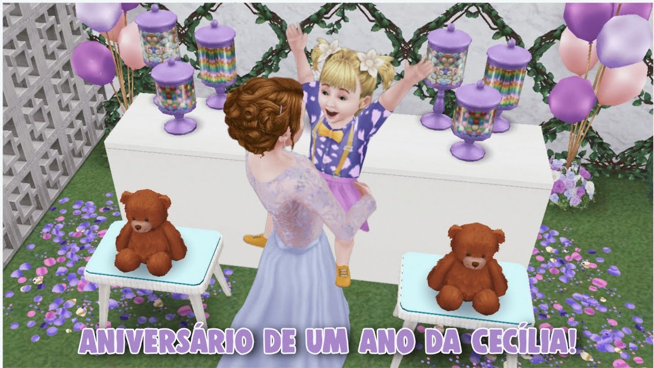 Aniversário da Cecília - Ela cresceu! |🩷💐| THE SIMS FREEPLAY