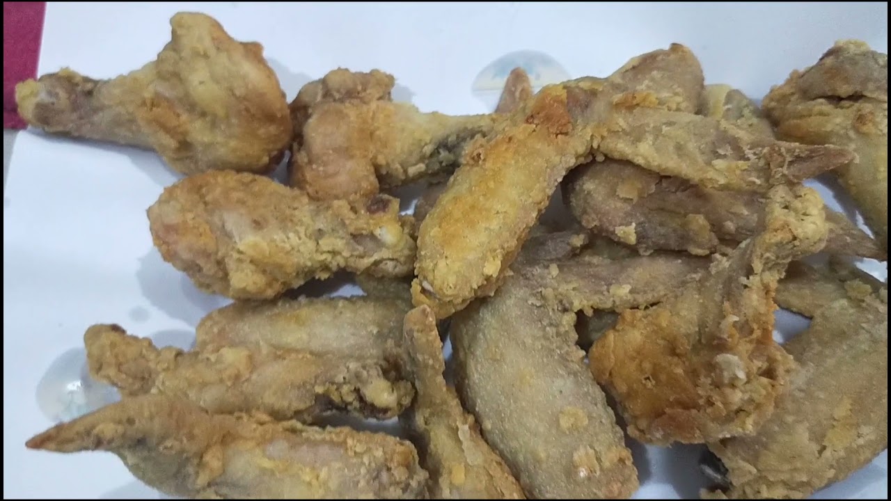 Chicken wings marinated in fish sauce (patis)