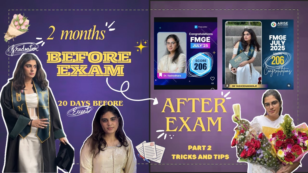 🩺 Had only 2 months for FMGE Exam | scored 206 first attempt 🔥#fmge #doctor 