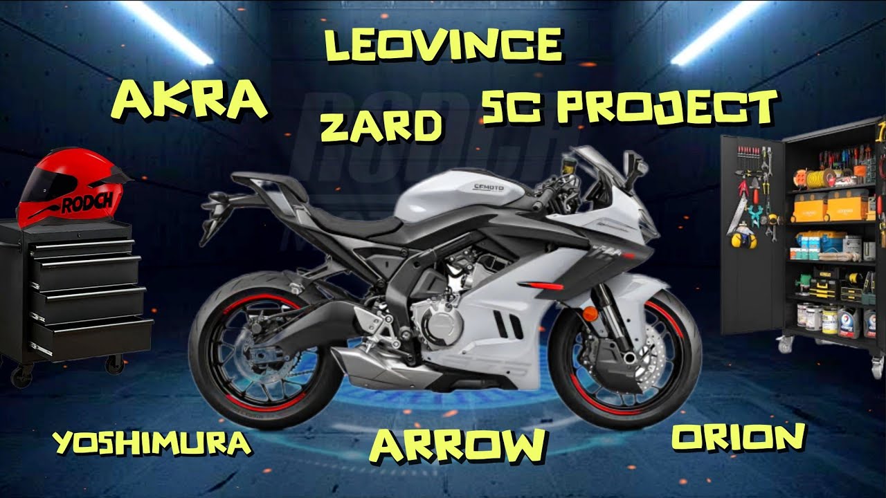 CFmoto 675SR | Best Exhaust Sound Akra, SC Project, Yoshi, Orion, Zard,  Arrow, Leovince 🔊🔥