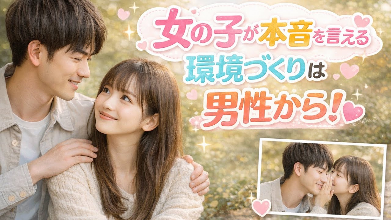 女の子が本音を言える環境づくりは男性から