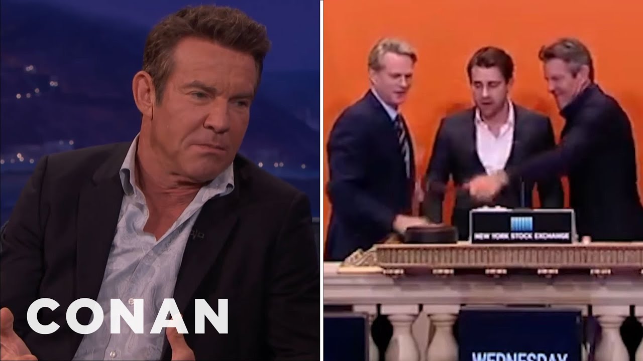 Dennis Quaid Broke The Stock Exchange Gavel | CONAN on TBS