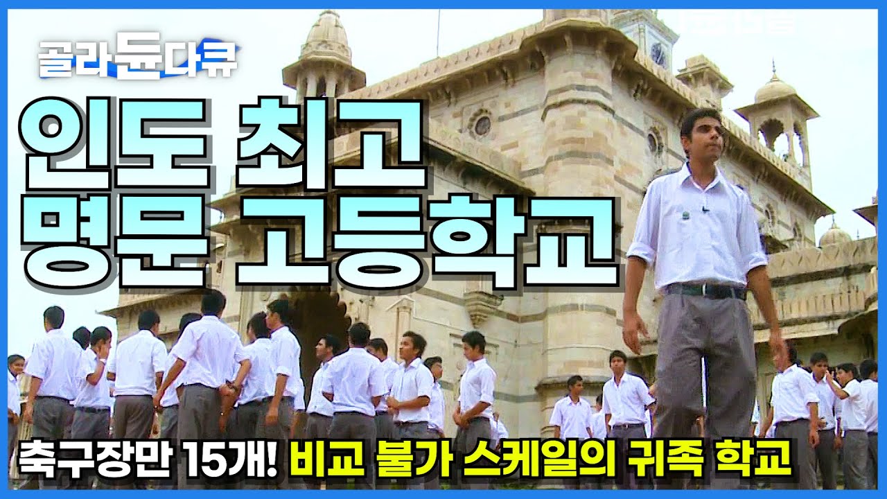 인도 최고 엘리트만 누릴 수 있는 명문 고등학교의 하루! 입이 떡 벌어지는 귀족학교 스케일│승마부터 수영장까지 없는 게 없는 마요 칼리지│세계의 교육현장│#골라듄다큐