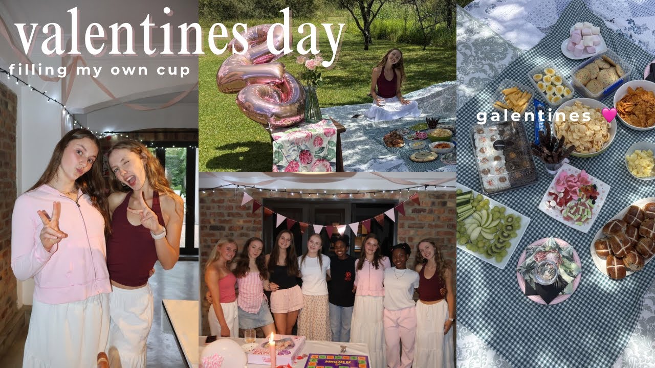 SPEND VALENTINE’S DAY WITH ME filling my own cup, productive day 🩷