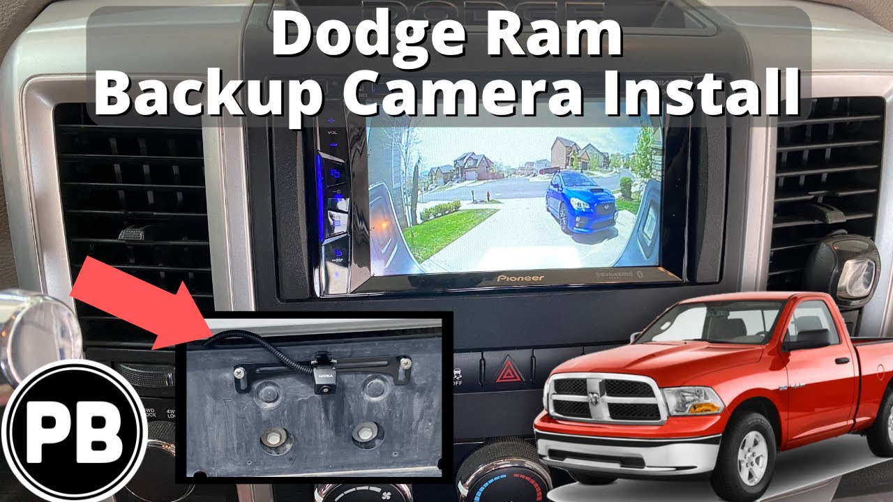 Установка камеры заднего вида на Dodge Ram 2009–2012 гг.