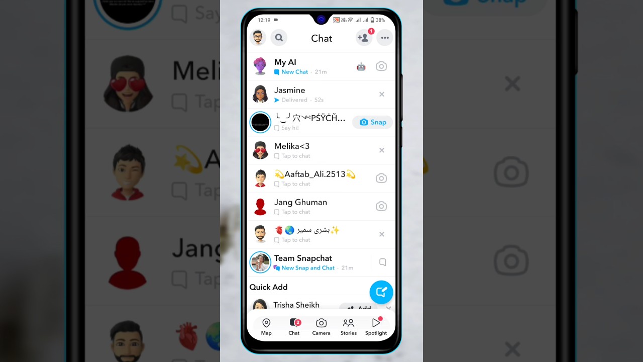 How To Hide Chat on Snapchat 🔐 #snapchat #chathide #shorts