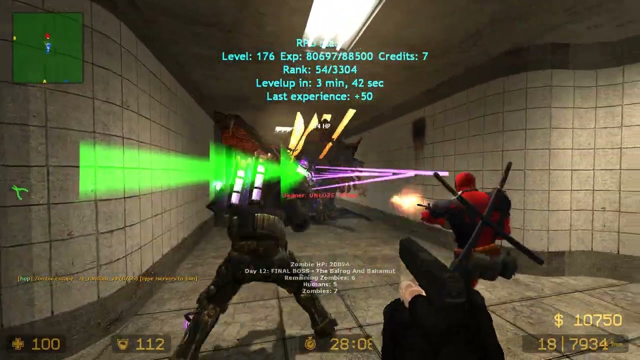 Counter-Strike: Source - Zombie Riot #8 | Gameplay (BOSS FIGHTS!)