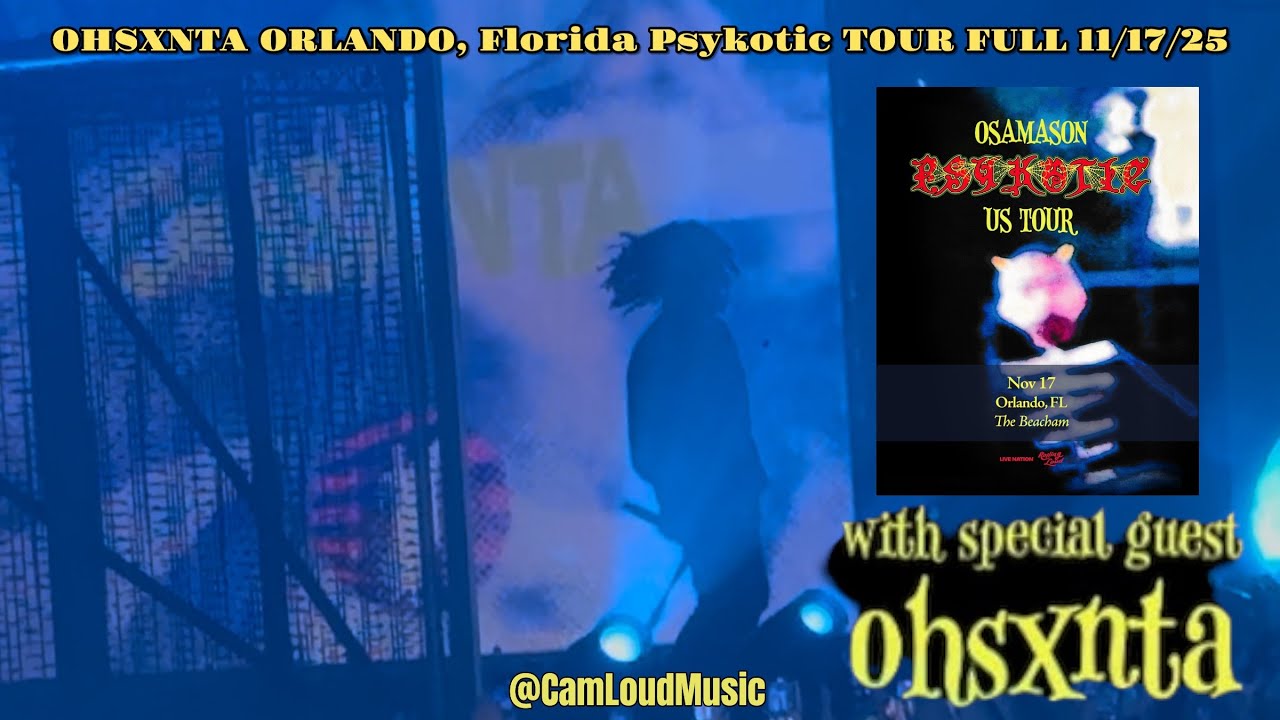 ohsxnta &mdash; Orlando, Florida (Full Set &bull; Psykotic Tour &bull; 11/17/25) 4K 60FPS