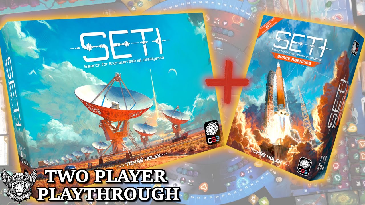 SETI: Search for Extraterrestrial Intelligence + Space Agencies Expansion - 2 Player Playthrough