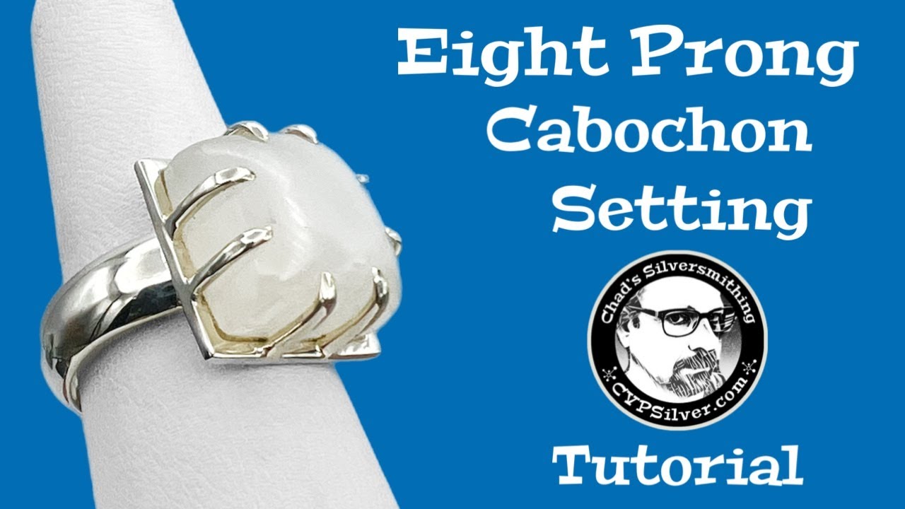 How to make an 8 Prong Setting for a Square Cabochon:  Tutorial