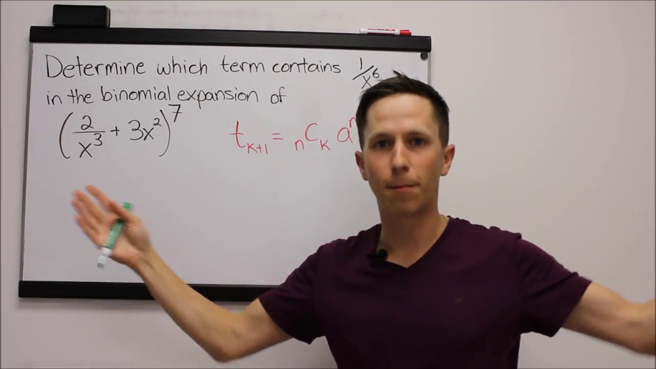The Binomial Expansion - How to find the term containing a specific exponent on x.