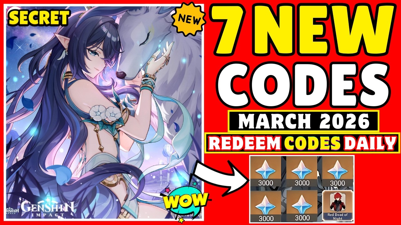 Genshin Impact New Redeem Codes 2026 – Genshin Impact Codes – Claim 1000+ Free Primogems Today