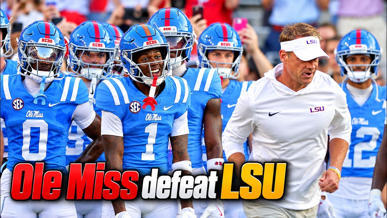 Ole Miss gives Lane Kiffin FIRST LOSS with LSU | Rebels defeat Tigers, 32-24