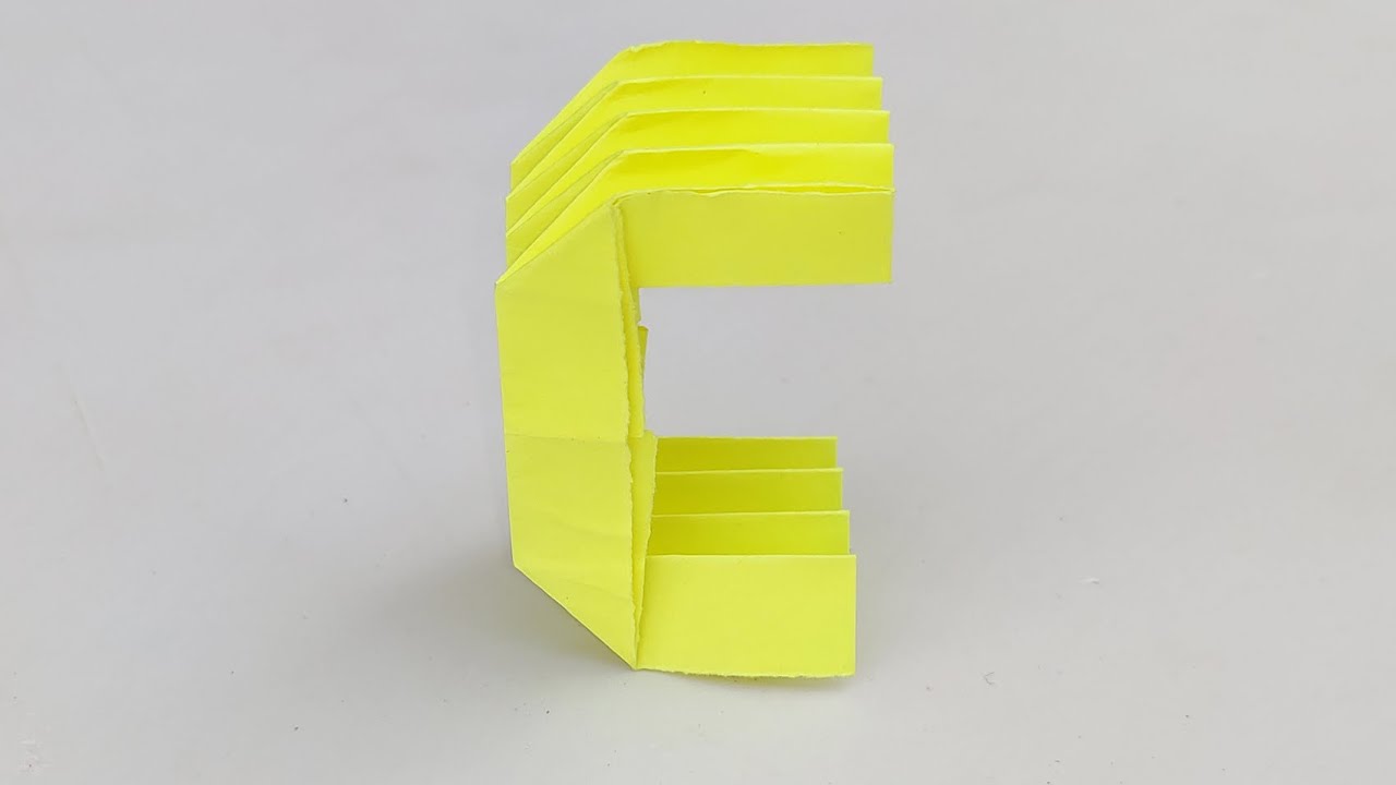 DIY Origami Letter c