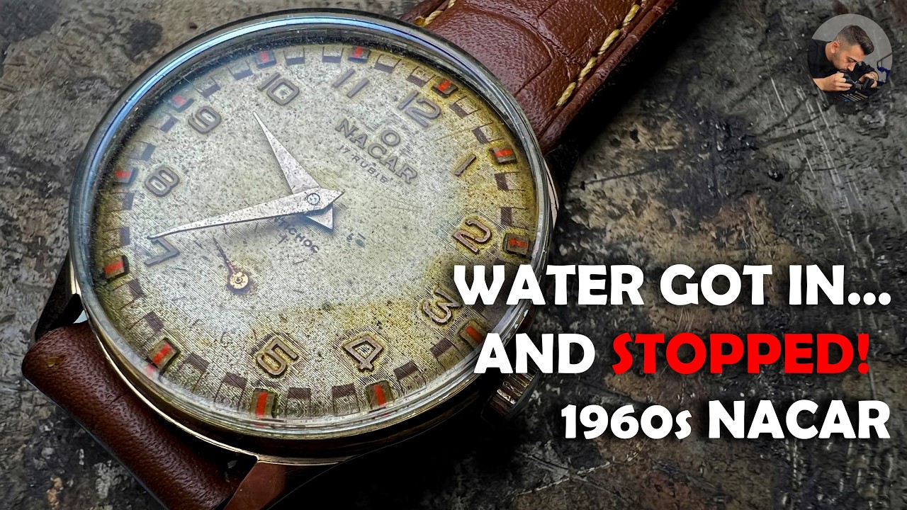 Восстановление часов 1960-х годов после попадания воды | АСМР Ремонт часов