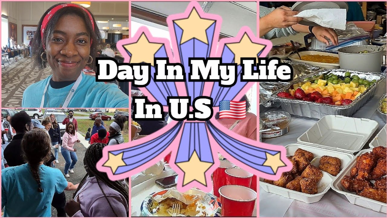U.S VLOG 🇺🇸 | Day In My Life In US | *Moderating in Conference 🎤, Making party snacks 🥯, Partying 🥳