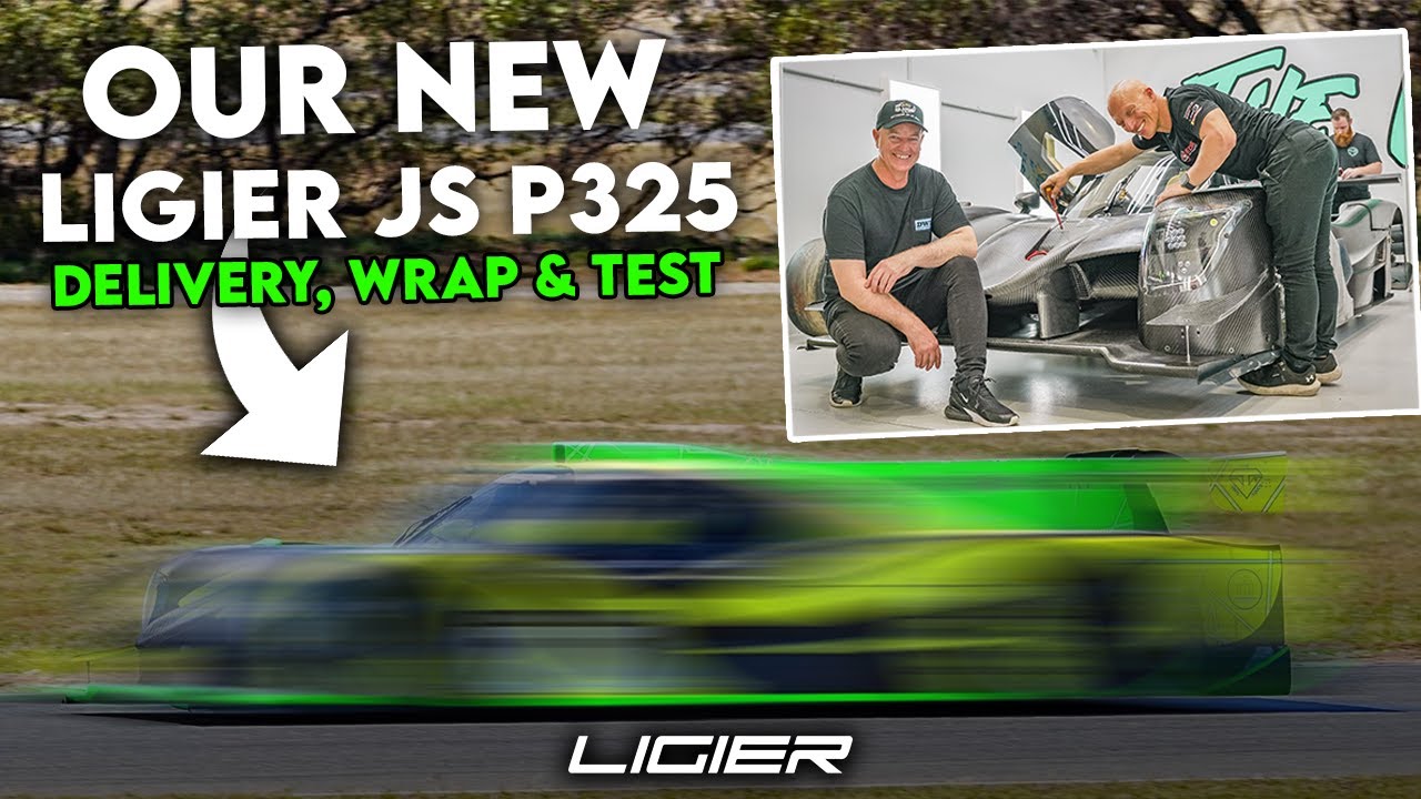 Our New Racecar The Ligier JS P325 - Delivery, Livery & First Test!