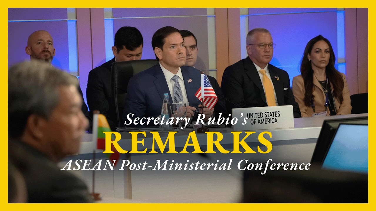 Secretary Rubio at the ASEAN Post-Ministerial Conference with the United States
