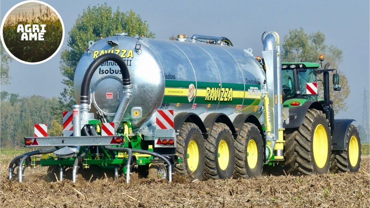 Interramento liquame | John Deere 6175R + NEW Ravizza OverTruck III | Az. Agr. Toninelli - Tomasoni