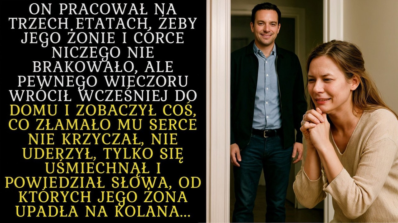 MĄŻ WRÓCIŁ WCZEŚNIEJ Z PRACY I ZASTAŁ ŻONĘ Z KOCHANKIEM… POWIEDZIAŁ COŚ, CO ZMUSIŁO JĄ KLĘKNĄĆ...