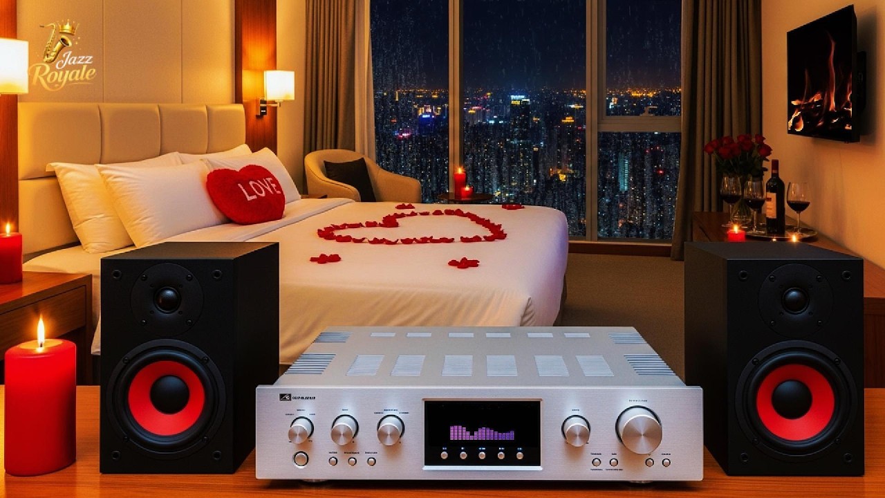 💖 Romantic Hotel Jazz Night  (NO ROLL ADS) –  Relaxing Romantic Jazz Music for Study, Sleep & Chill✨