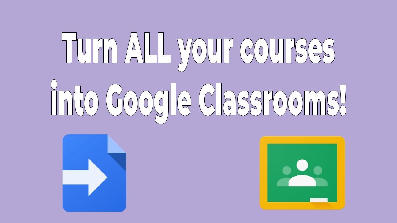 Google Classroom Builder with Apps Script and an API