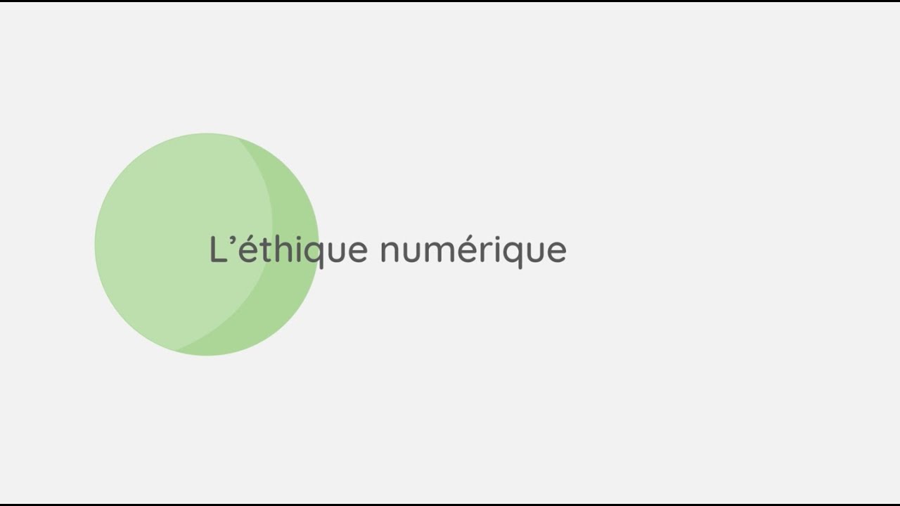 L'éthique numérique