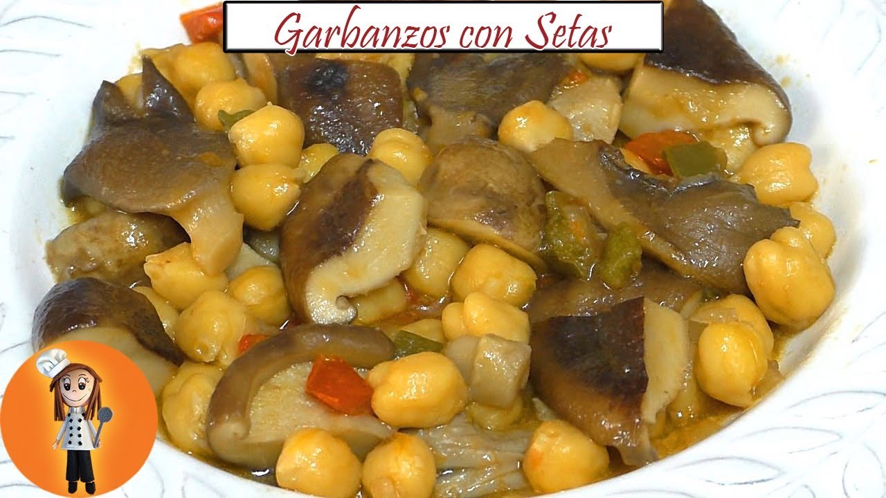 Garbanzos con Setas | Receta de Cocina en Familia