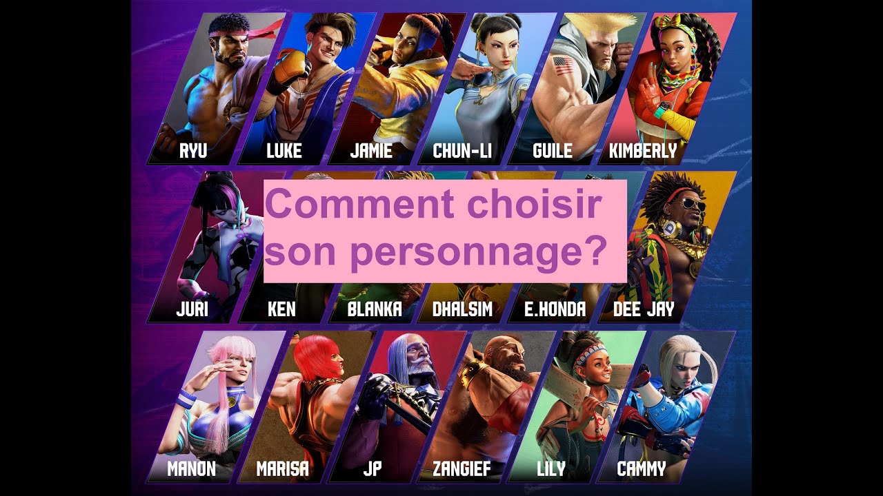 Débutant - Comment choisir son personnage.