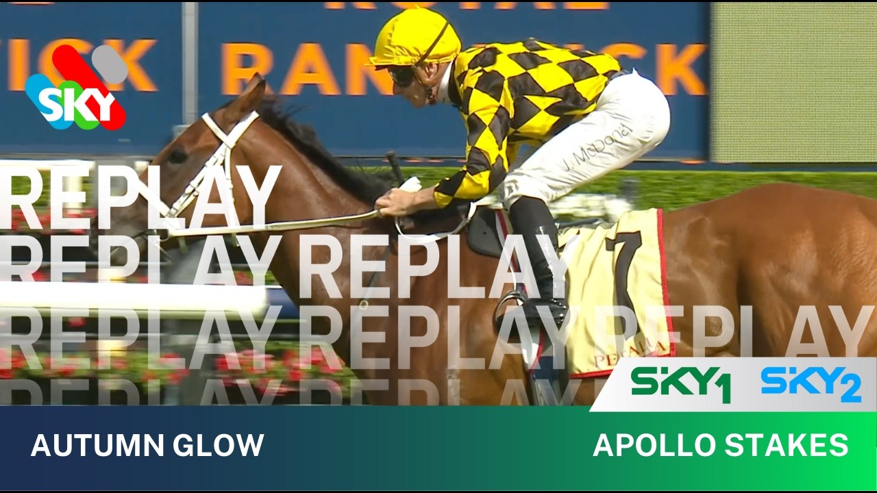 Autumn Glowe выигрывает скачки Apollo Stakes.