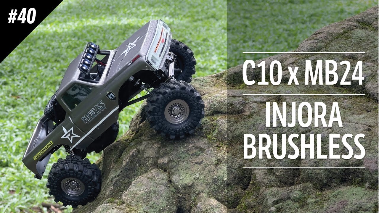 SCX24 C10 x MB24 Chassis, Injora Brushless – Build & Crawl | Ep.40