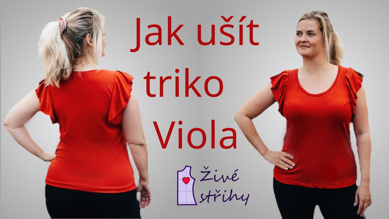 Jak ušít tričko Viola s volánem