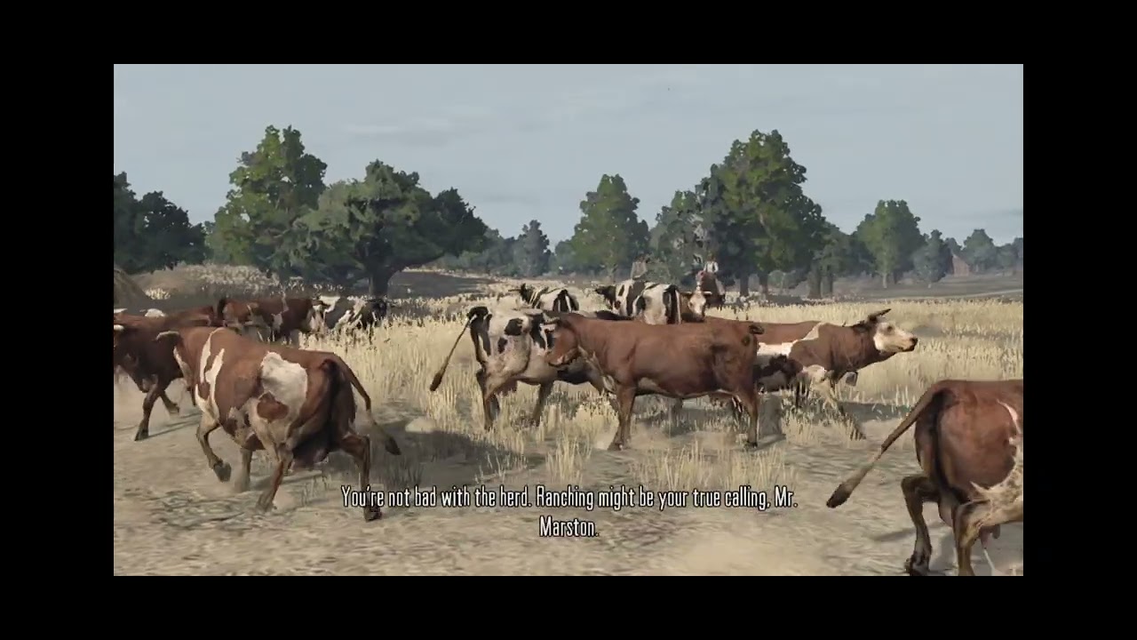 Rad Dead Redemption Cow Herding Mission 