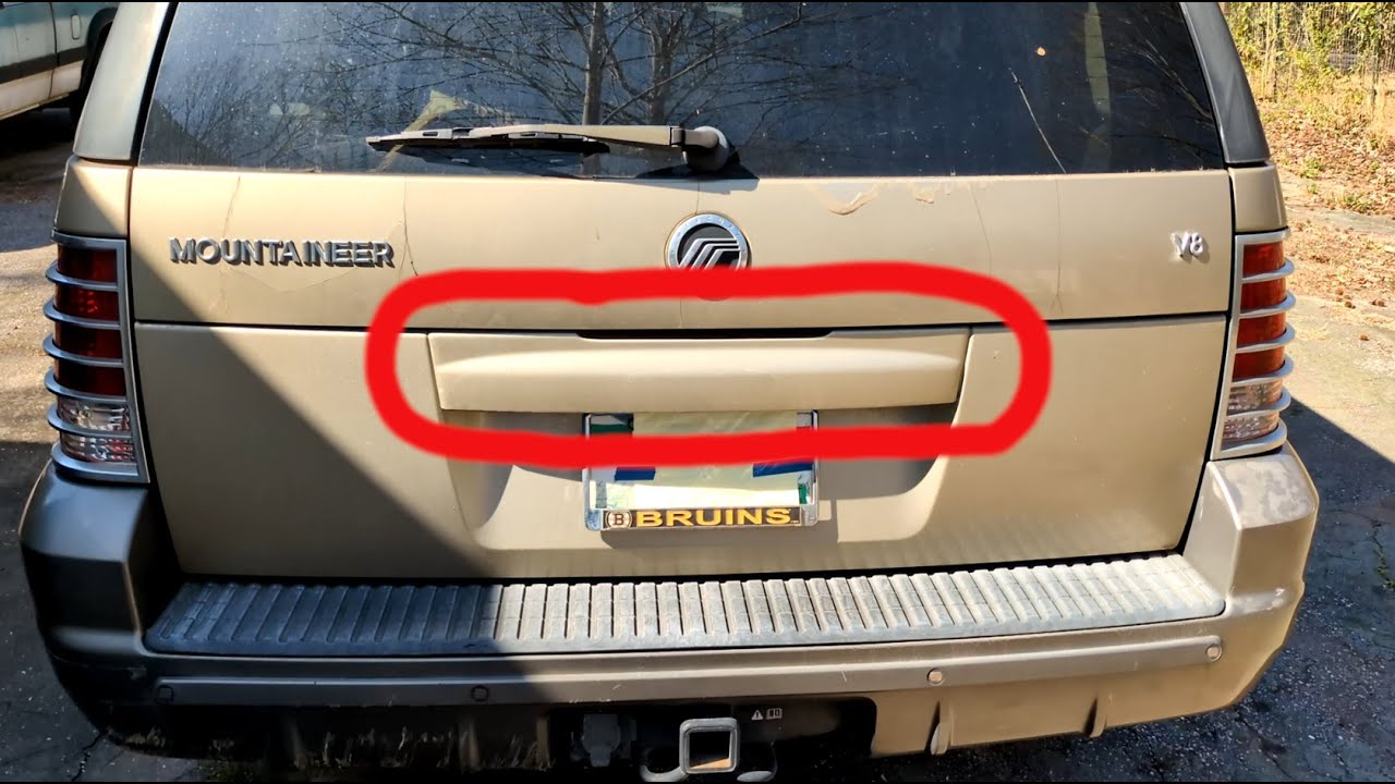 Replacing a Cracked Liftgate Cover on a 2003 Mercury Mountaineer. (same for 2002-2005 Ford Explorer)