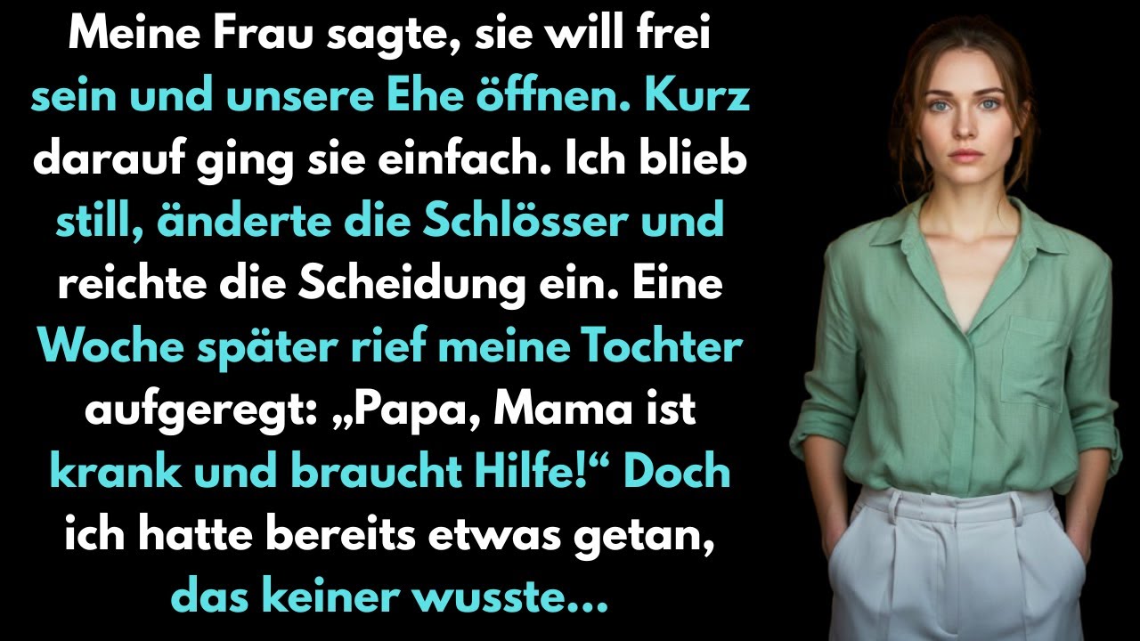Meine Frau sagte lächelnd: ‚Ich bin jetzt frei und öffne unsere Ehe.‘ Dann sah sie meinen Freund an.