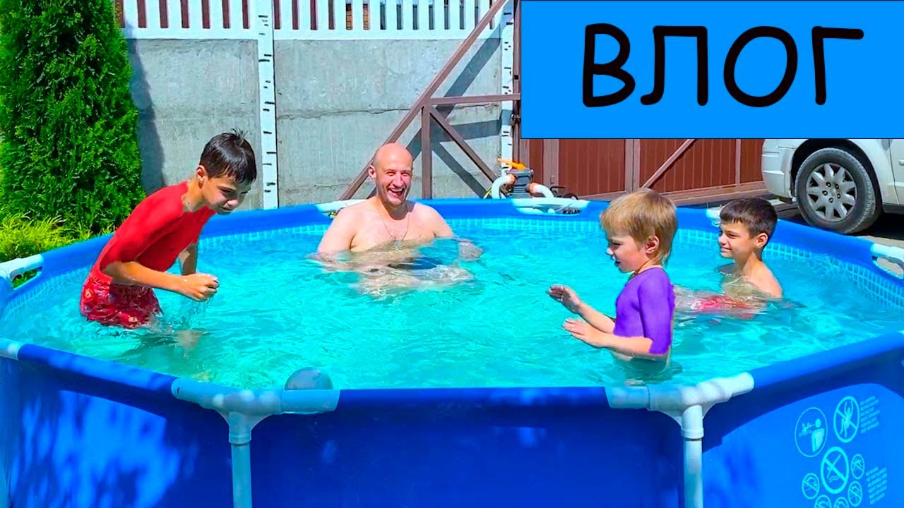 КАЙФУЕМ В БАССЕЙНЕ. ВЛОГ.