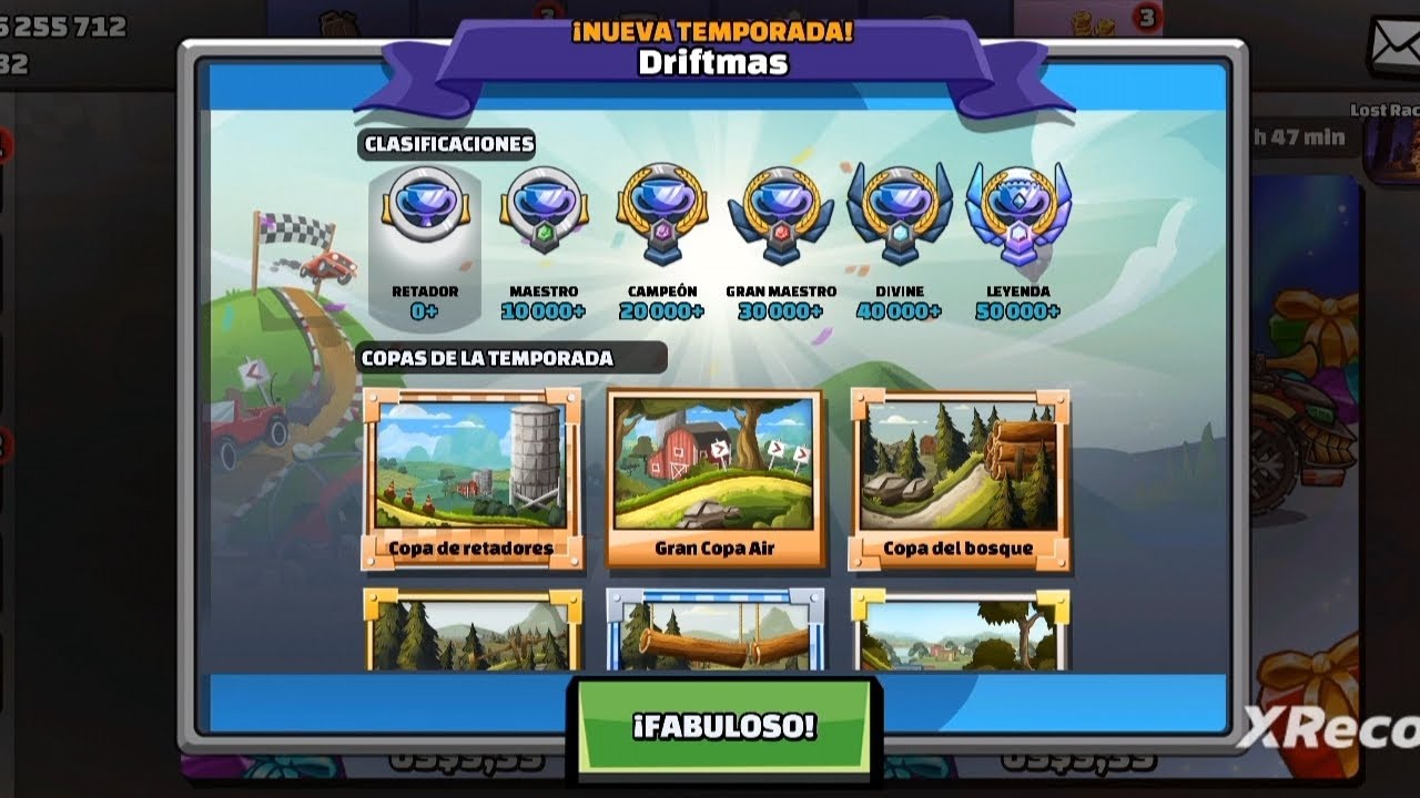 Nueva temporada de Diciembre y consiguiendo el look de M.I.T.C.H. en Hill Climb Racing 2