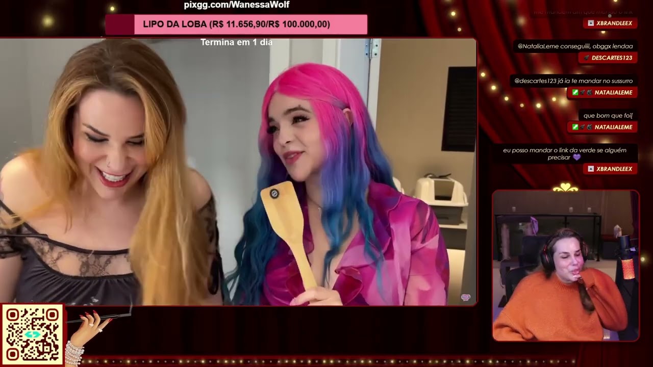 Wanessa Wolf reagindo 