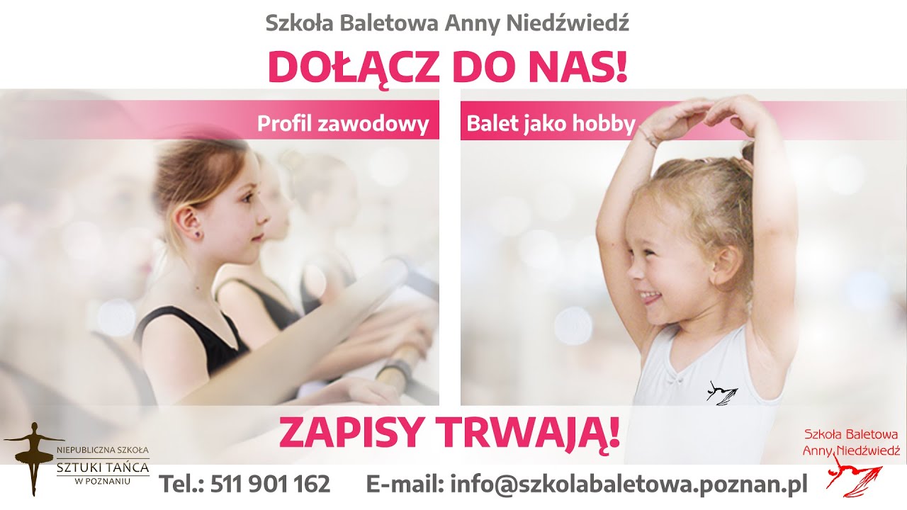 Wirtualne Drzwi Otwarte w Szkole Baletowej Anny Niedźwiedź