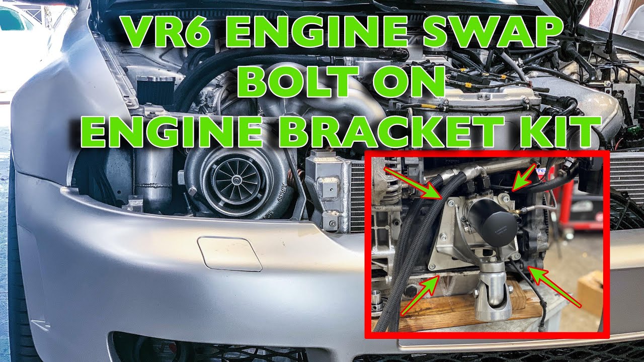24v VR6 AUDI SWAP  - BOLT ON ENGINE SWAP BRACKET KIT