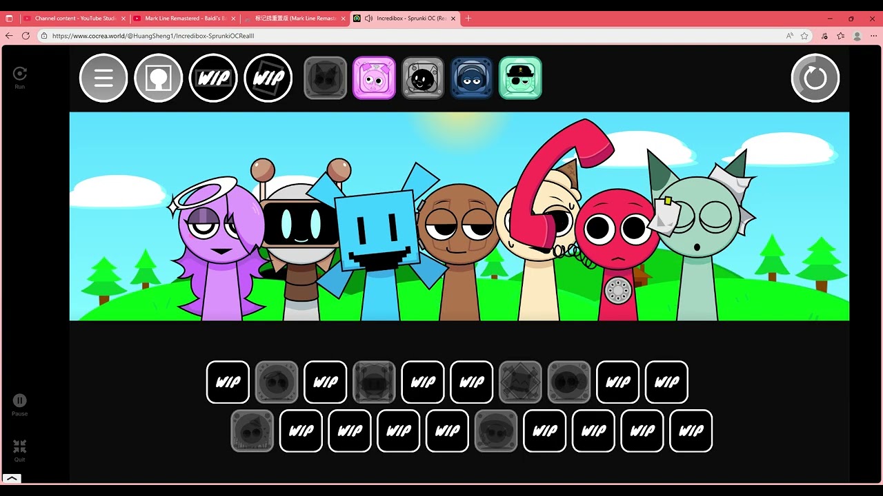 Playing Sprunki OC (Real) II again