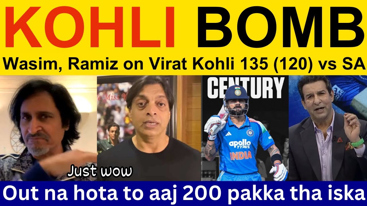 Pak Media Crying on Virat Kohli batting today vs SA | Ramiz Speaks, Shoaib Akhtar on Virat Kohli 135